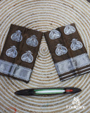 Classic Brown Super Semi Pat Mekhela Sador Set with Elegant Traditional Finish