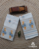 White Kesapaat Paat Set Mekhela Sador