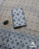 Cream Toss Paat Set Mekhela Sador