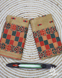 Traditional Brown Toss Paat Mekhela Chador from Assam