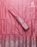 Light Pink Super Semi Paat Set Mekhela Sador