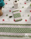 Premium White Cotton Kesapaat Set Mekhela Sador with Jura