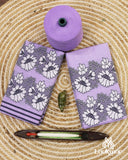 Premium Lavender Cotton Kesapaat Set Mekhela Sador with Jura