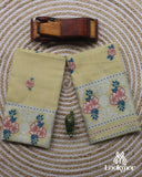 Light Yellow Kesapaat Paat Set Mekhela Sador