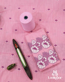 Premium Baby Pink Cotton Kesapaat Set Mekhela Sador with Jura