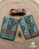 Deep Blue-Green Premium Mix Paat Mekhela Sador – Assamese Set