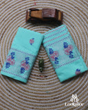 Sky Blue Kesapaat Paat Set Mekhela Sador