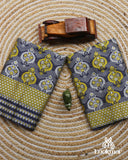 Dark Blue Royal Charm – Premium Mix Paat Mekhela Sador Set