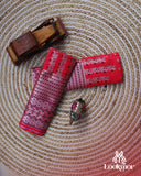 Pink Silver Jari Premium Semi paat Set Mekhela Sador