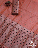 Light Pink Silver Jari Toss Paat Set Mekhela Sador