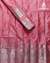 Light Pink Super Semi Paat Set Mekhela Sador