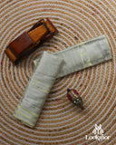 Light Yellow Silver Jari Super Semi Paat Set Mekhela Sador