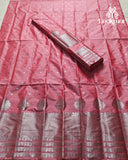 Light Pink Super Semi Paat Set Mekhela Sador