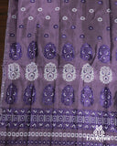Graceful Purple Semi Pat Mekhela Sador with Traditional Grandeur