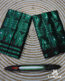 Elegant Dark Brown Semi Pat Mekhela Sador with Timeless Appeal