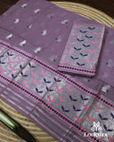 Purple Toss Paat Set Mekhela Sador