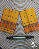 Yellow Premium Toss Paat Set Mekhela Sador