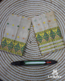 White Soft Charm Toss Paat Set Mekhela Sador