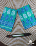 Light Blue Semi Pat Mekhela Sador with Contemporary Grace