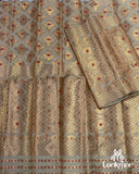 Muga Premium Heavy Set Golden Jari Super Semi Paat Set Mekhela Sador