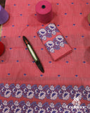 Premium Red Cotton Kesapaat Set Mekhela Sador with Jura