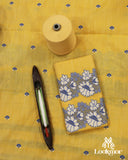 Premium Yellow Cotton Kesapaat Set Mekhela Sador with Jura
