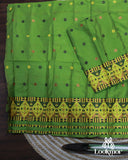 Emerald Green Stunning Toss Paat Set Mekhela Sador