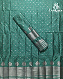 Sea Green Super Semi Paat Set Mekhela Sador