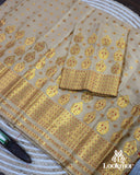 Muga Premium Heavy Set Golden Jari Super Semi Paat Set Mekhela Sador