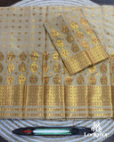 Muga Premium Heavy Set Golden Jari Super Semi Paat Set Mekhela Sador