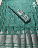 Sea Green Super Semi Paat Set Mekhela Sador