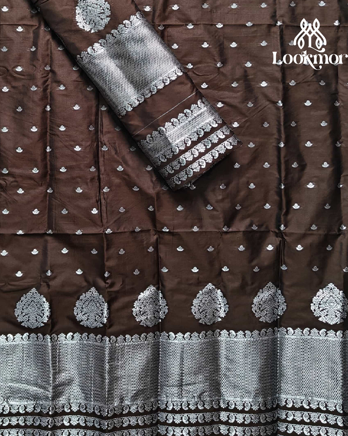 Brown Super Semi Paat Set Mekhela Sador