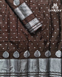 Brown Super Semi Paat Set Mekhela Sador