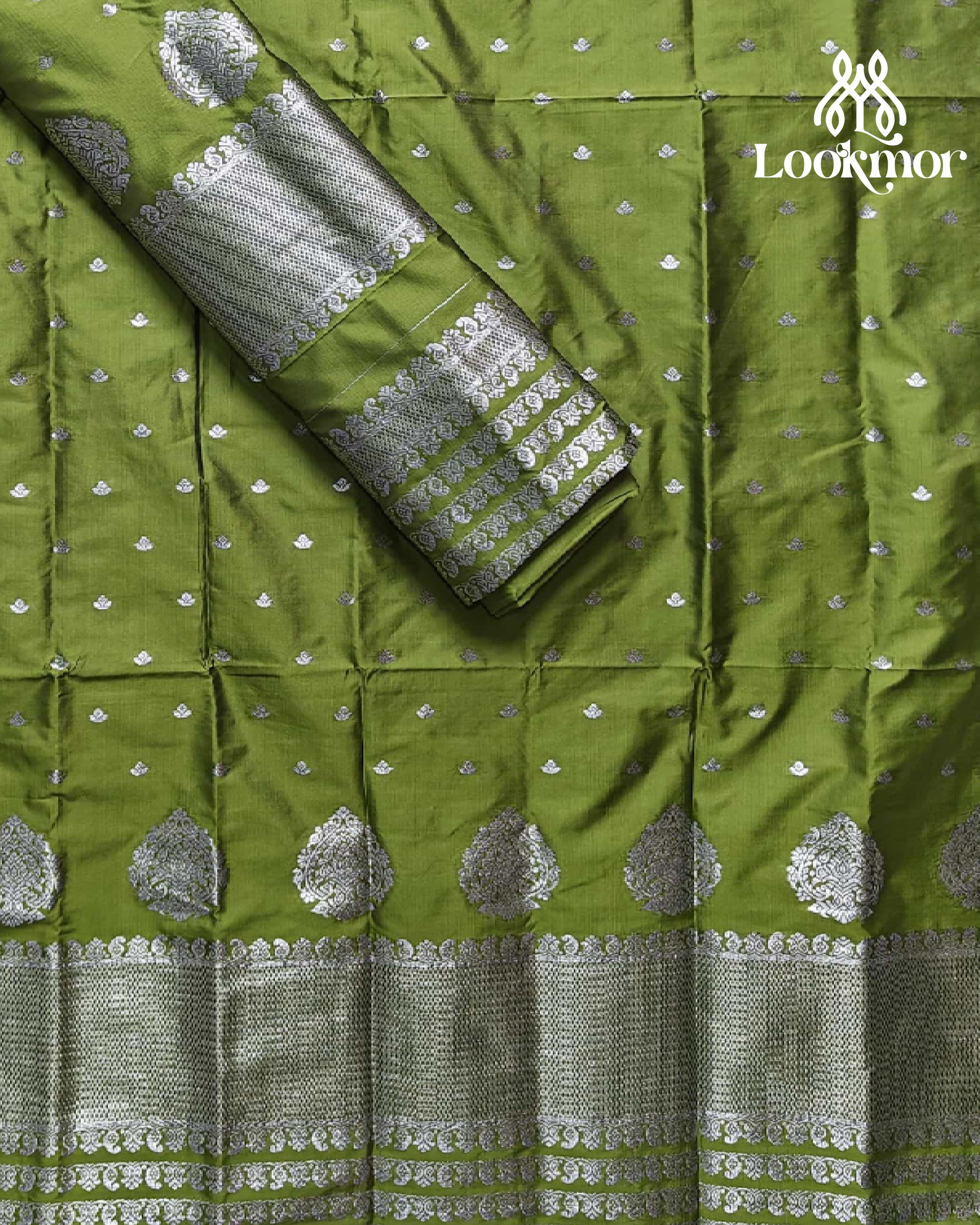 Mehandi Super Semi Paat Set Mekhela Sador