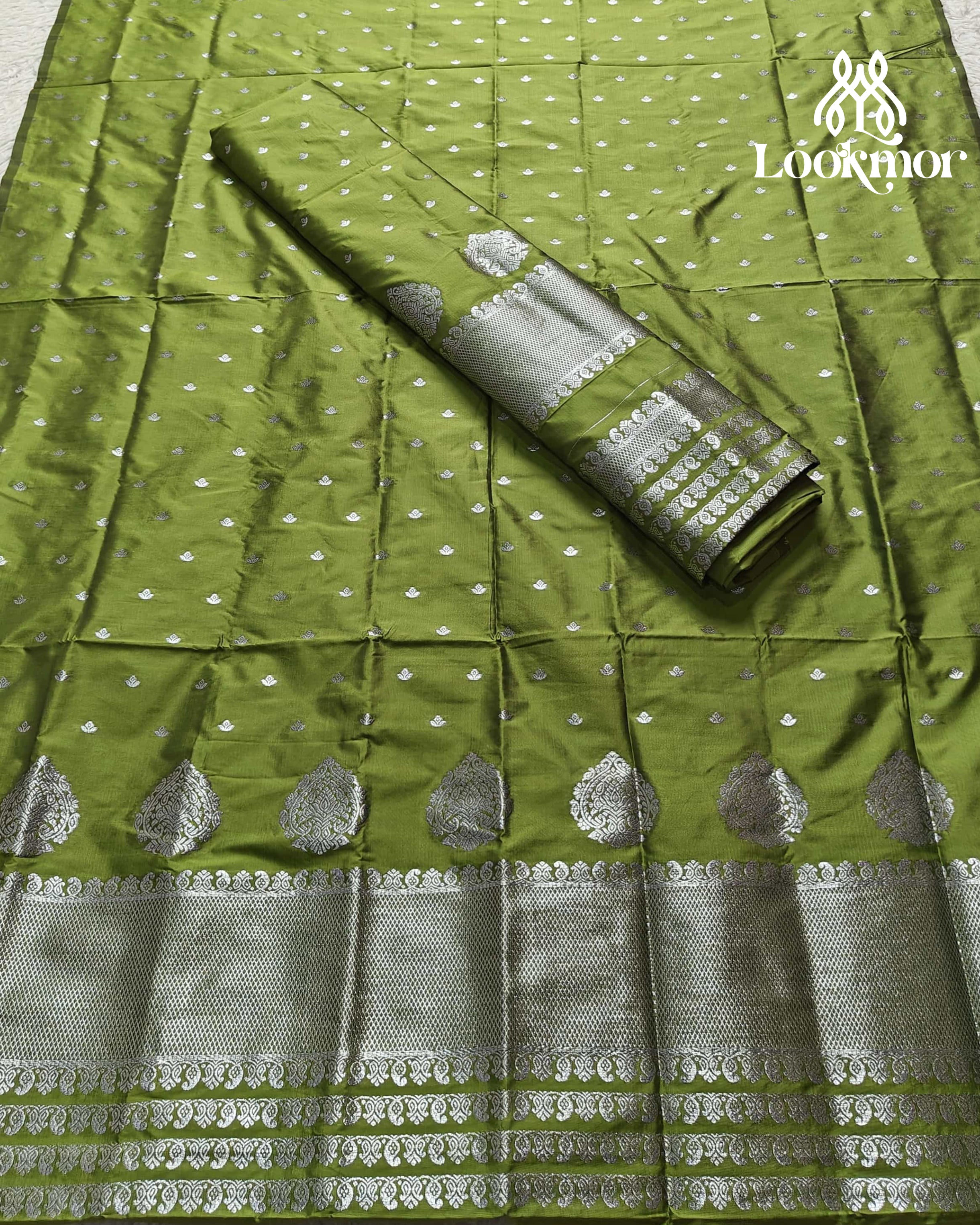 Mehandi Super Semi Paat Set Mekhela Sador